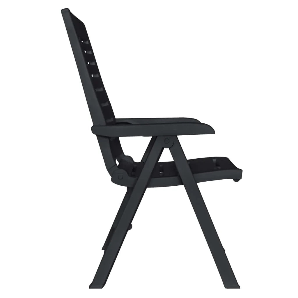 Set da pranzo da giardino per esterni in plastica antracite da 11 pezzi 02_0013571