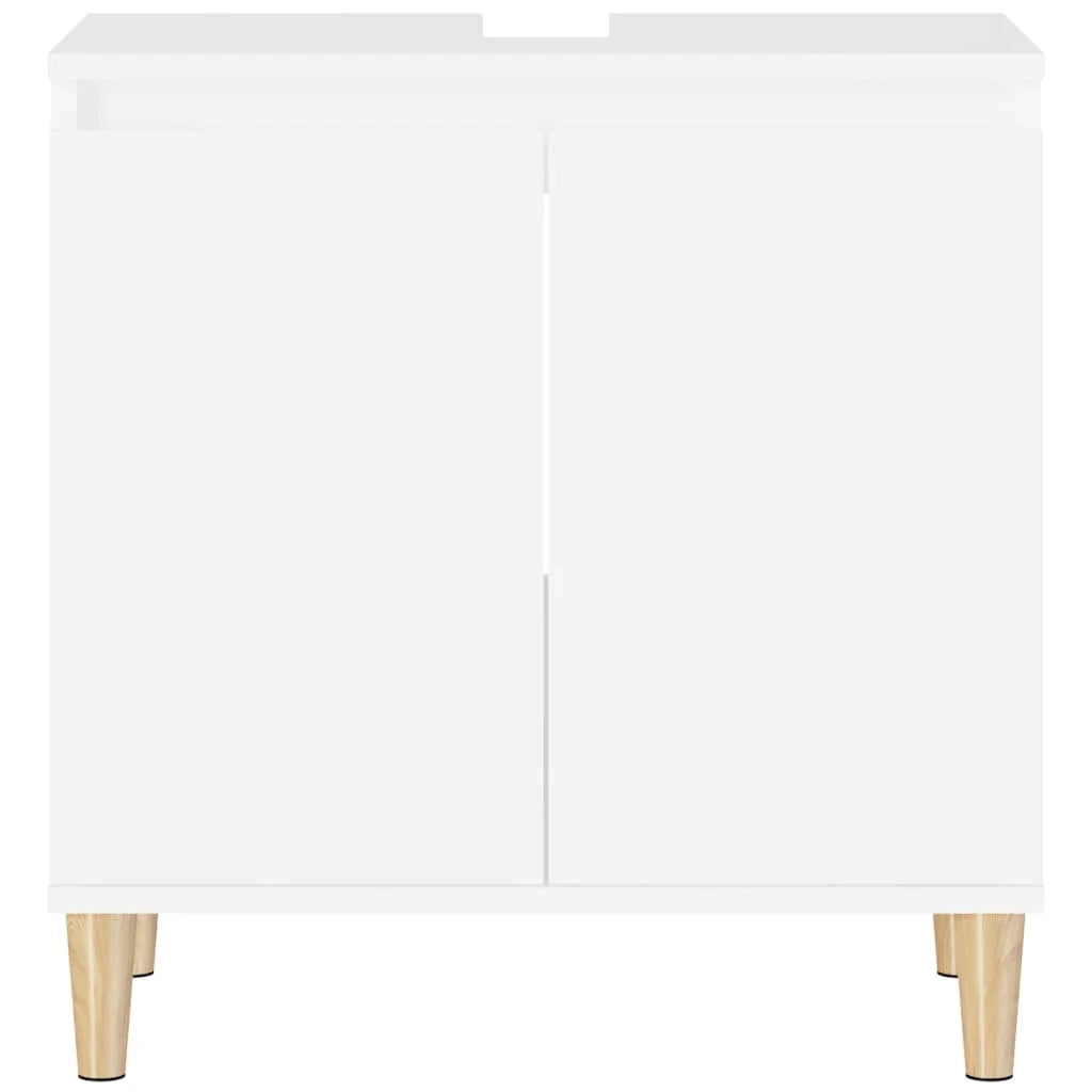 Mobile sottolavabo da bagno 58 x 33 x 60 cm in legno ingegnerizzato bianco 02_0006805
