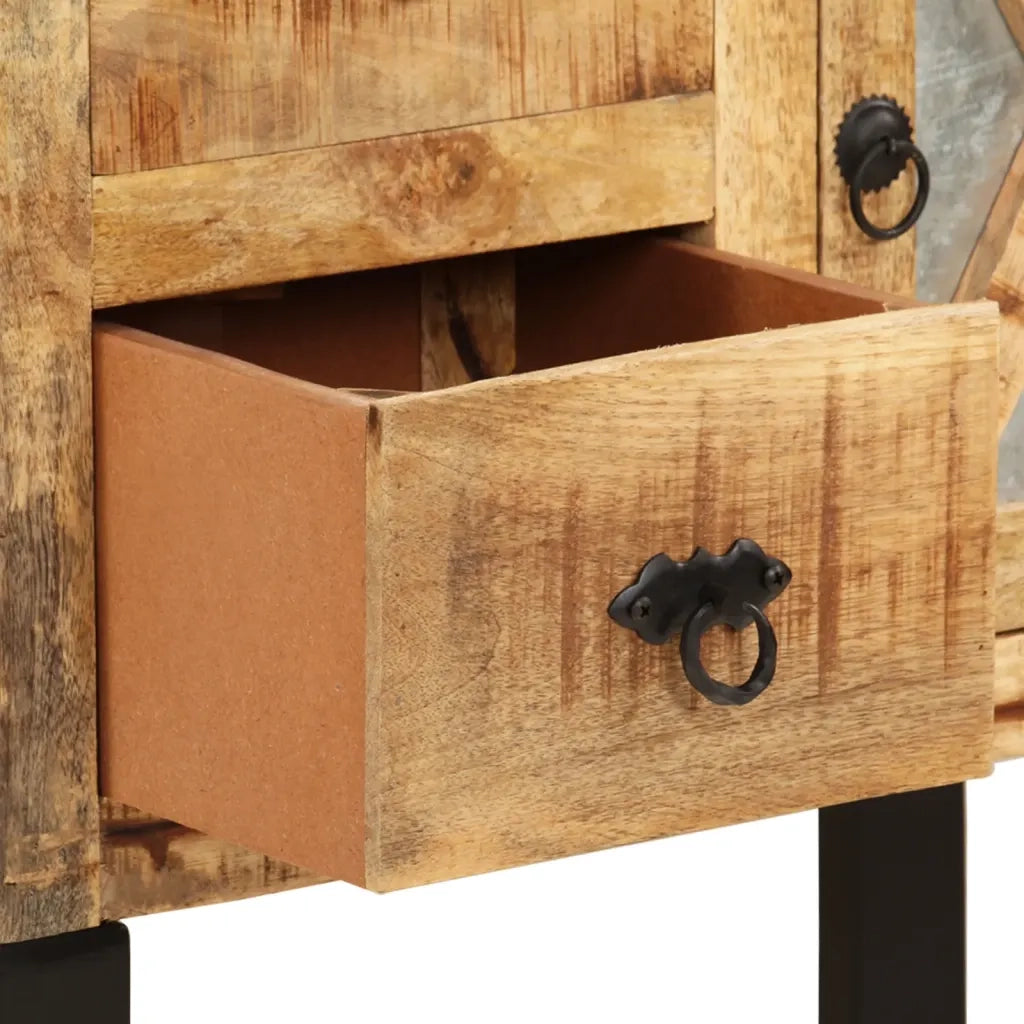 Credenza | Madia | Buffet da pranzo | Armadio da pranzo 60x30x76 cm in Legno Massello di Mango