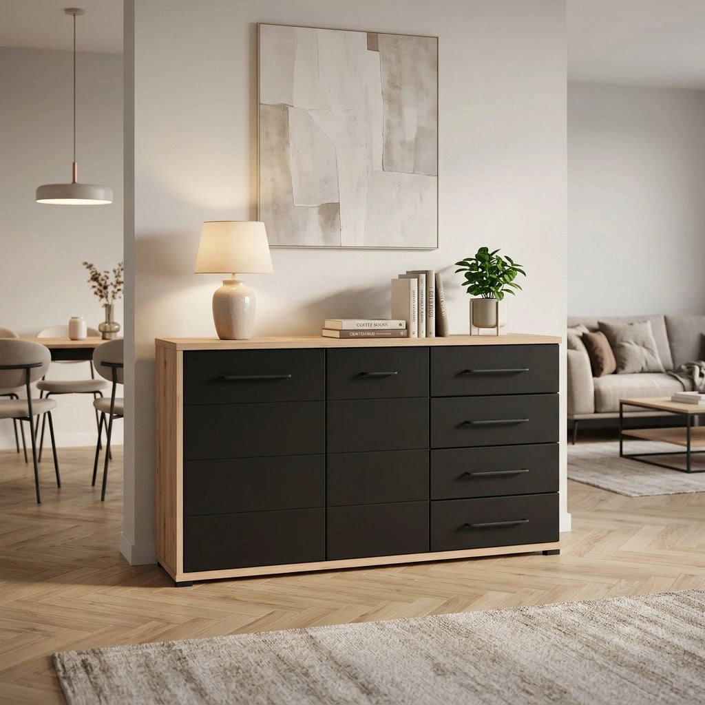 madia due ante quattro cassetti moderna cm 161 5x40x84 h - ELLI