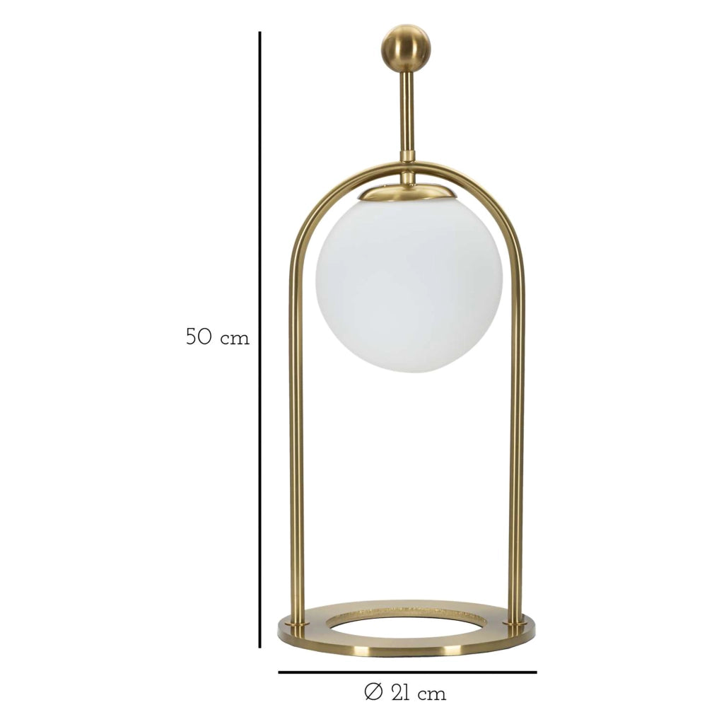 Andong, Lampada da Tavolo Necessaria 1 Lampadina, Bianco Opaco