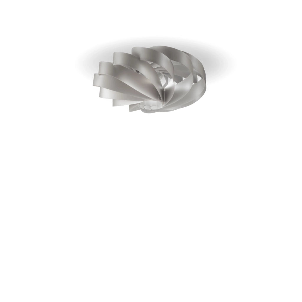 Plafoniera Moderna Flat Polilux ® Argento 1 Luce E27