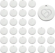 Set di Etichette per Stampa - 30 Stuks - 23 mm - Accessori per Collana, Pendente, Orecchini - Fai da Te Gioielli