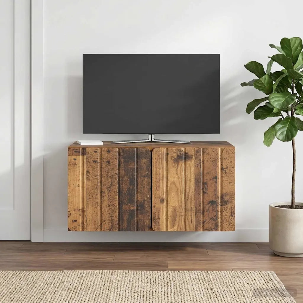 Mobile Porta TV da Muro Legno antico 59,5 x 31 x 30 cm 898373