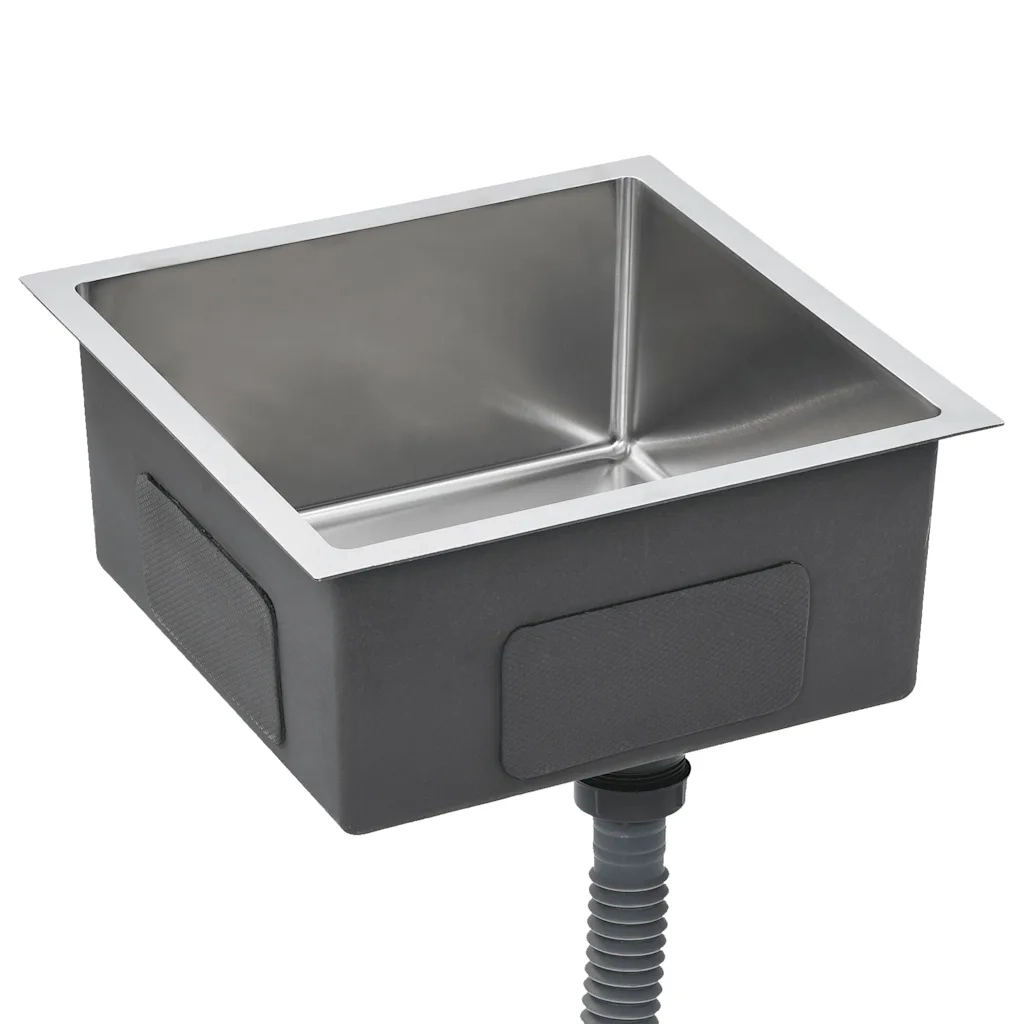 Lavello da Cucina Lavorato a Mano in Acciaio Inox 145077