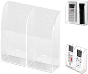Organizzatore di Trucco Transparente - Scatola di Archiviazione con 2 Comparti - Supporto di Parete - Risparmio di Spazio - Materiale Acrilico Duraturo - Organizzazione Pratica