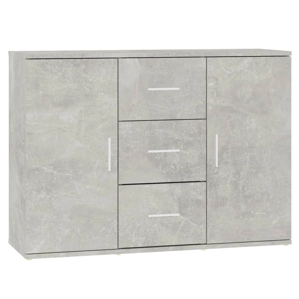 Buffet credenza cassettiera mobiletto mobile contenitore organizer per cucina soggiorno salotto 91 x 29,5 x 65 cm legno ingegnerizzato grigio 02_0032126