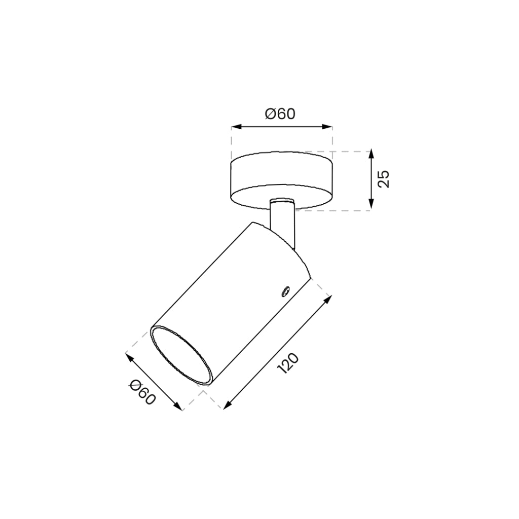 Faretto da soffitto oro/nero Ricky 1xGU10 10W Milagro