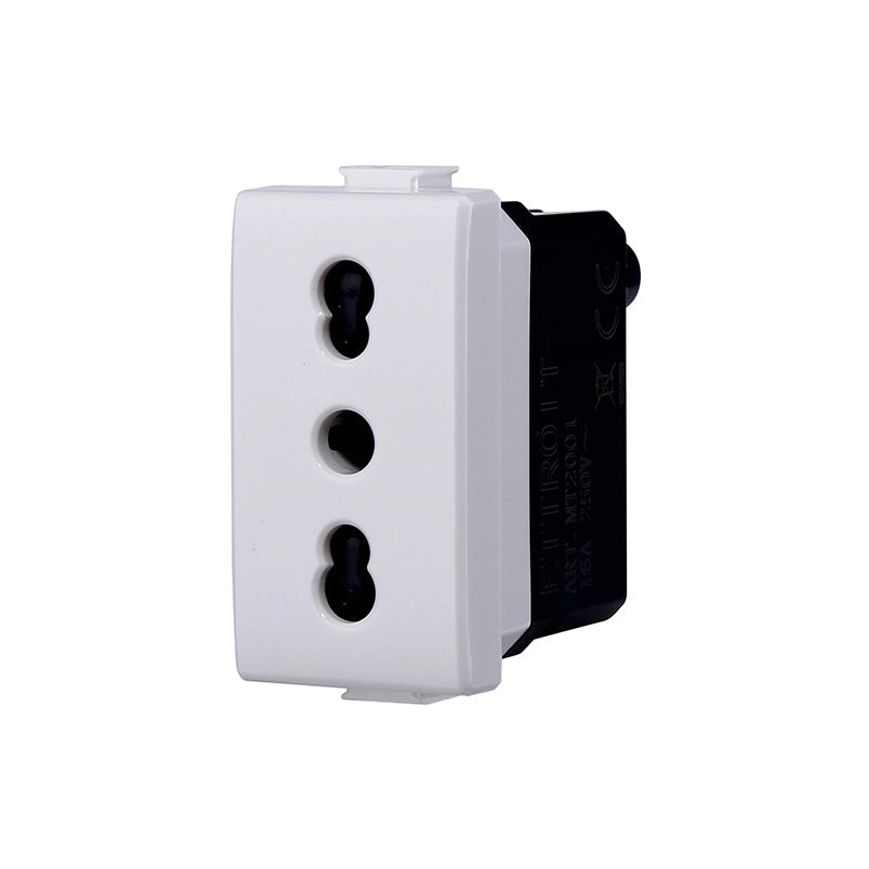 PRESA BIVALENTE 'SOLAR' 10/16A 250V - 2P+T - ELETTROIT