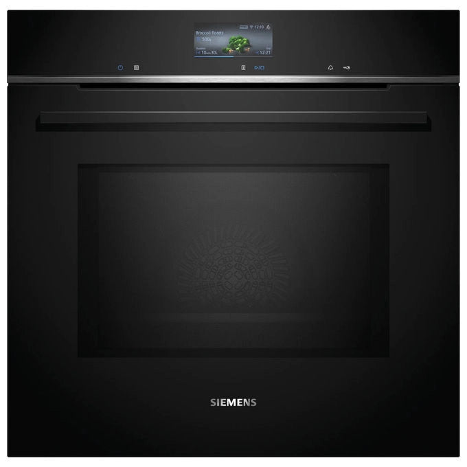 Siemens, Forno Elettrico iQ700 HM776GKB1, 67 Litri, Nero, con Microonde