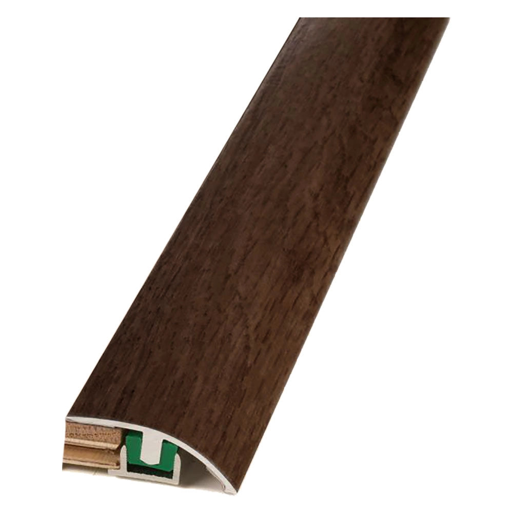 PROFILO CURVO CON BASE PER LAMINATO E PARQUET 'UNI rivestito rovere scuro  - PROFILPAS