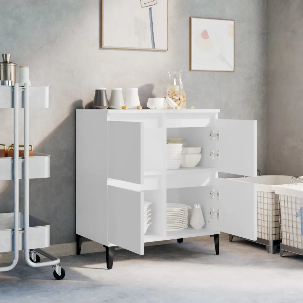 Credenza | Madia | Buffet da pranzo | Armadio da pranzo Bianca 60x35x70 cm in Legno Multistrato