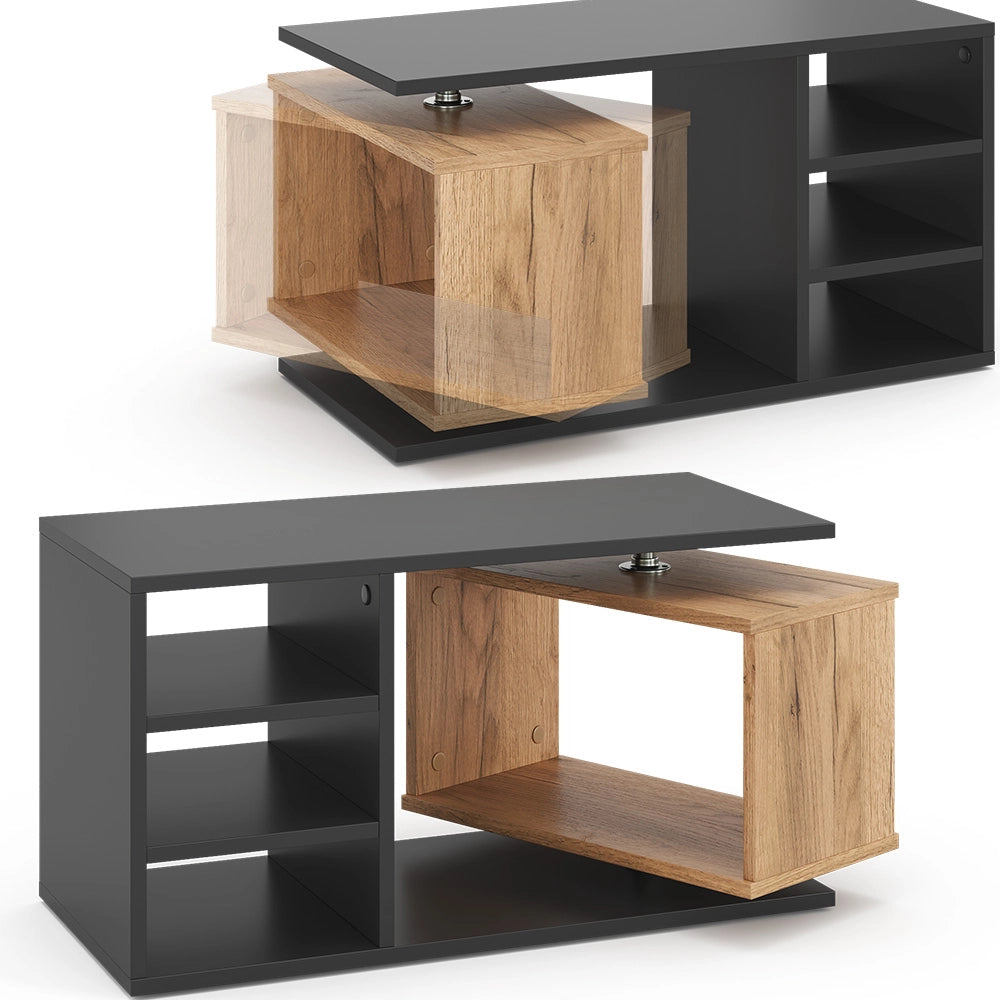 Vicco Tavolino da salotto Nero 88 x 35 cm