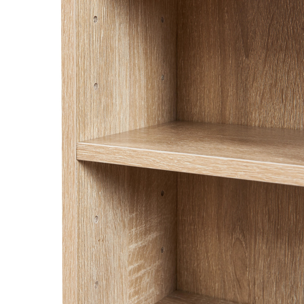 Scaffale a Colonna Tynset con 6 Scomparti per CD DVD 90x20x20 cm Effetto Rovere Sonoma [en.casa]