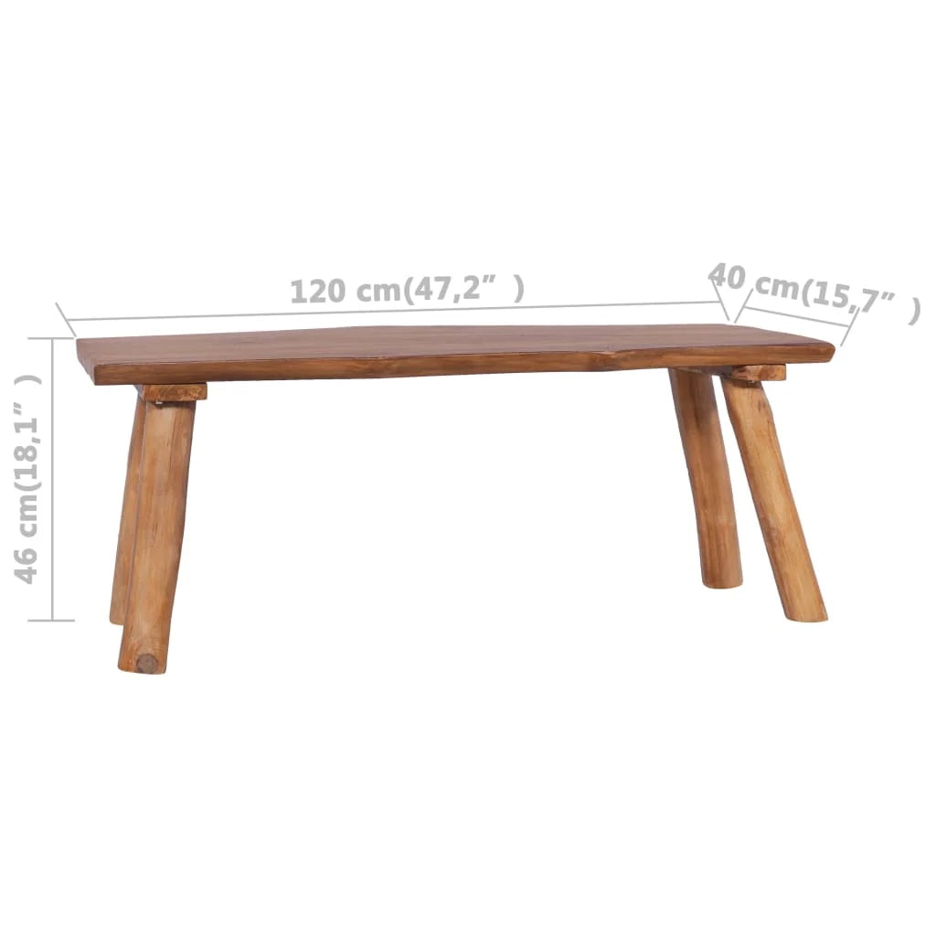 Panca da giardino 120 cm legno massello di teak 02_0010525