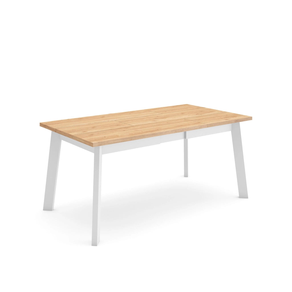 Tavolo da Pranzo, 168x90x74cm, Per 8 persone, Gambe in legno, colore Rovere RF2901