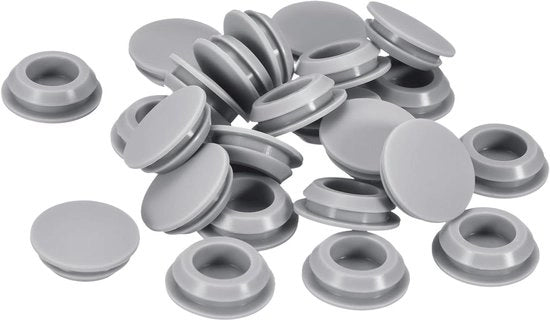 Set di stoppi in silicone da 25 pezzi per varie applicazioni - Grigio
