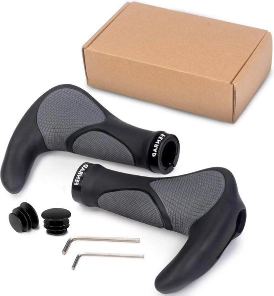 Manubri ergonomici per mountain bike e biciclette da trekking - gomma antiscivolo - manubri da 22 mm