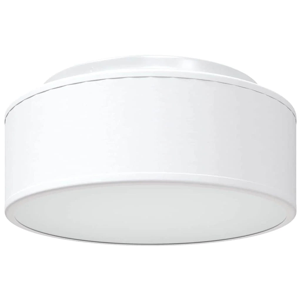Lampada da soffitto orientabile in stile moderno e minimalista 30 x 30 x 13 cm in tessuto bianco 02_0058420