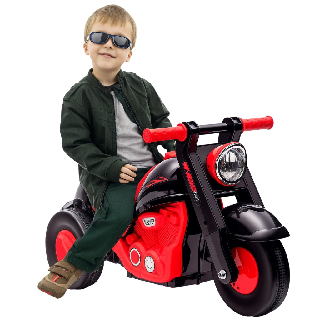 Moto Draisienne per Bambini 2-5 Anni con Musica e Bolle ¨C Zephmum ¨C Nero 80x35.5x42 cm