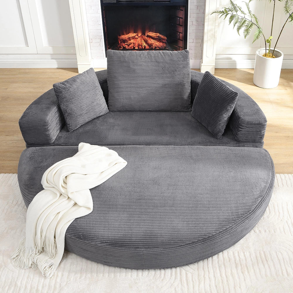 Canap¨¦ letto multifunzionale - Xylo - 173x176 cm - Velours c?t¨¦l¨¦