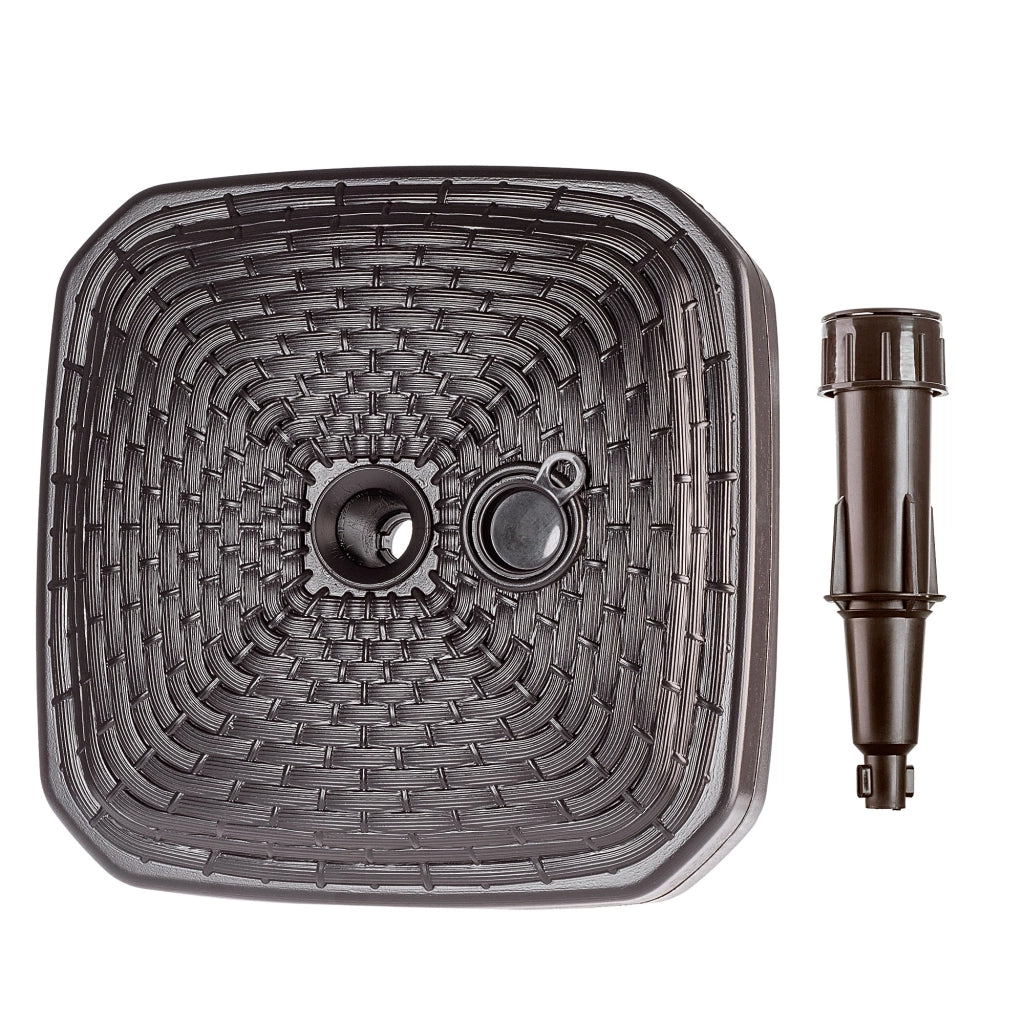 Base per ombrellone KADAX, supporto per ombrellone da giardino, quadrato, 39 cm, peso