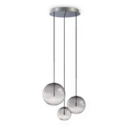 Lampada A Sospensione Equinoxe 3 Luci G4 Cromo