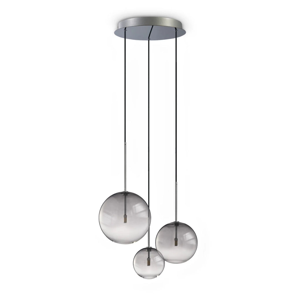 Lampada A Sospensione Equinoxe 3 Luci G4 Cromo