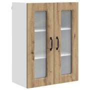 Mobile da cucina rettangolare moderno con ampio spazio contenitivo 60 x 31 x 80 cm realizzato in legno di rovere composito finitura artigianale 02_0053772
