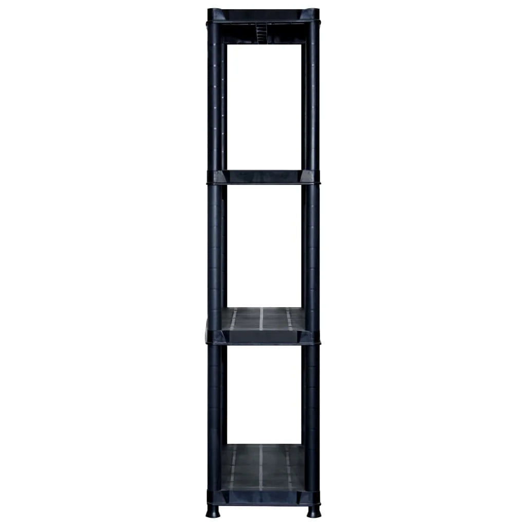 Libreria a 4 ripiani 130 cm in plastica nera 02_0000646