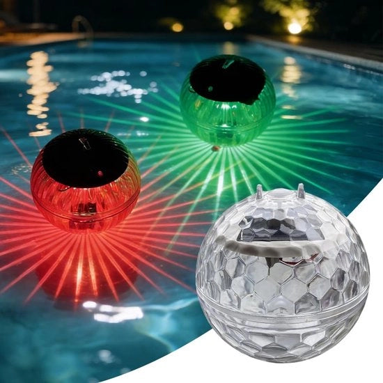 2 Pezzi di Lampade per Piscina a Sollevamento Solare con 7 Cambiamenti di Colore