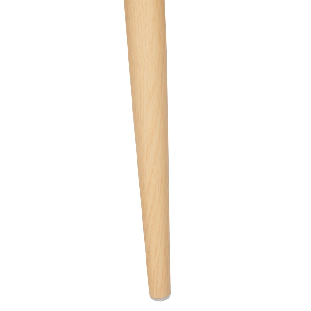 Set di 2 sedie da pranzo con seduta in tessuto e struttura in metallo effetto legno con intreccio viennese stile retrò soggiorno