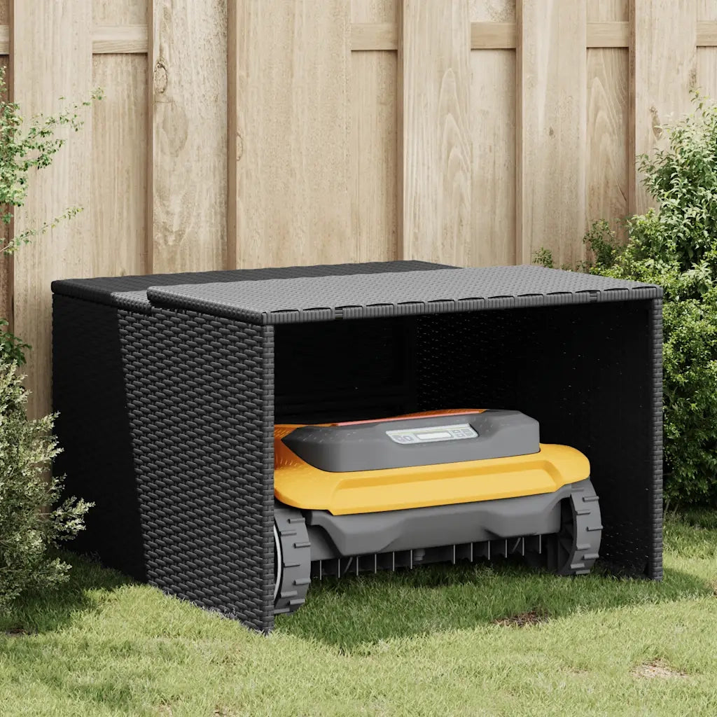 Garage per Robot Tosaerba Nero 86x90x52/57 cm in Polyrattan CFW7622209