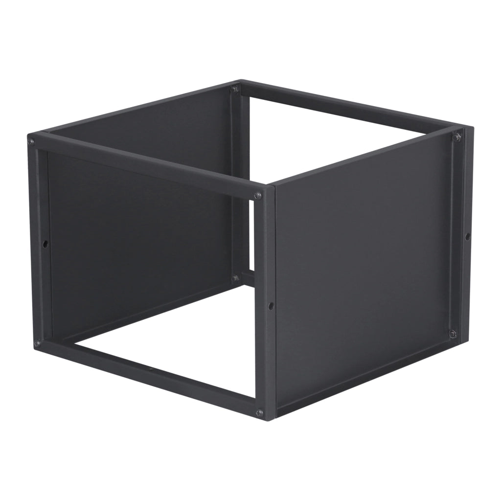 Set Nostened di 4 Mensole da Muro 28 x 28 x 20 cm in Acciaio - Nero [en.casa]