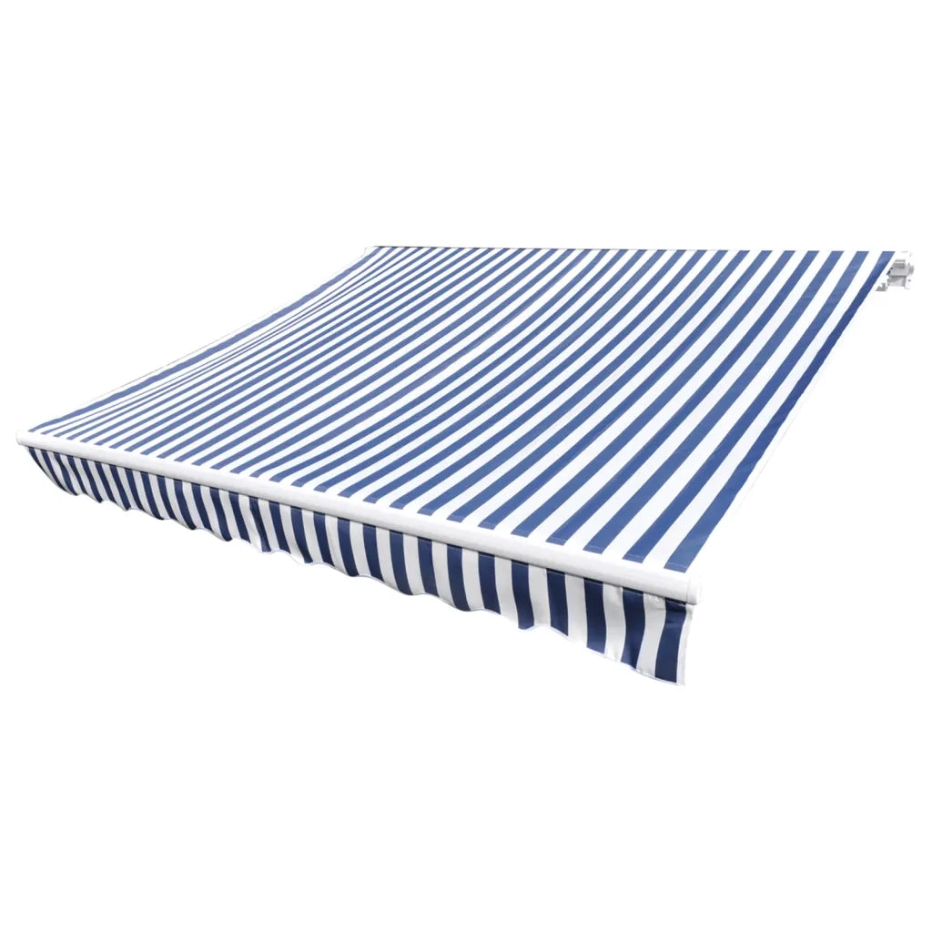 Tenda Parasole in Tela Blu e Bianco 6x3m (Telaio non Incluso) 141012