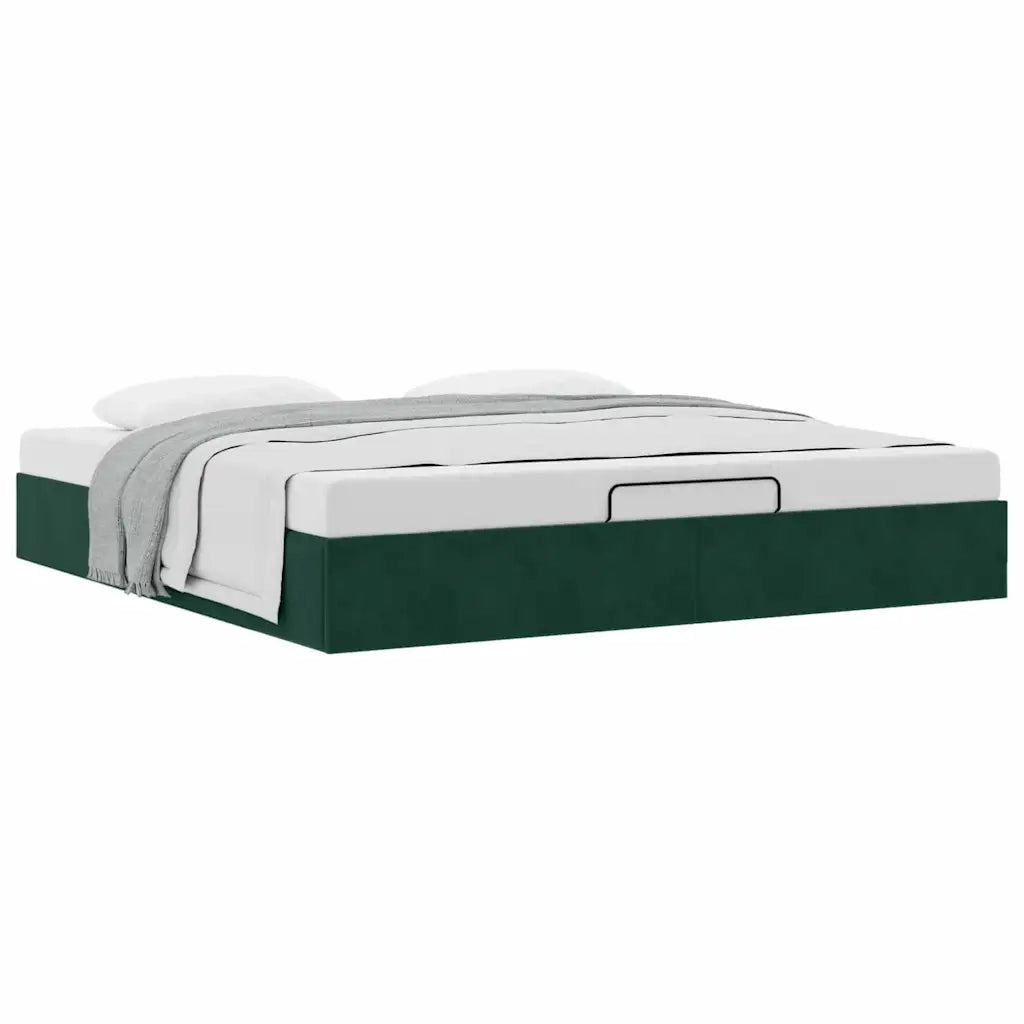 Struttura Letto Pouf senza Materasso 160x200 cm in Velluto