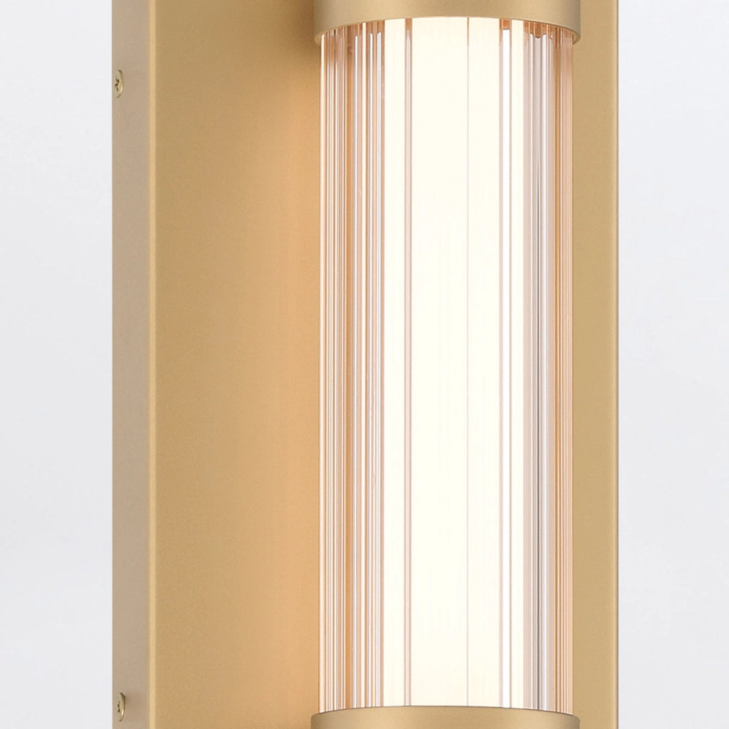 Applique Fayton oro LED 54cm 3000K IP44 bagno esterno