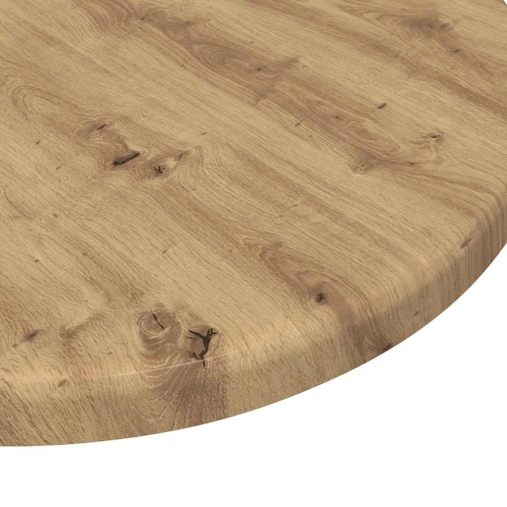 Piano del tavolo rovere artigianale Ø 30 x 1,5 cm