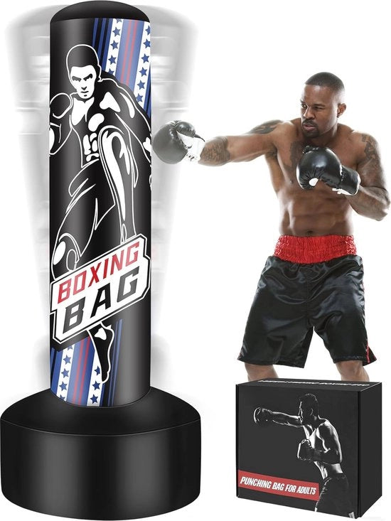 Sacca da Boxe Indipendente 175 cm - Ideale per la Formazione di Boxe, MMA e Muay Thai a Casa