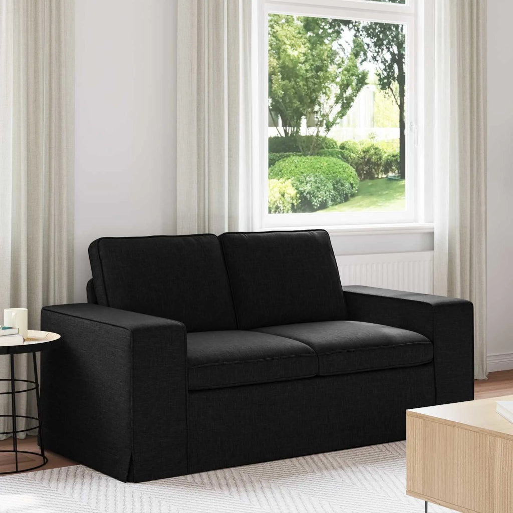 Divano | Divano da soggiorno | Sofa Nero 162 x 80 x 82 cm Tessuto