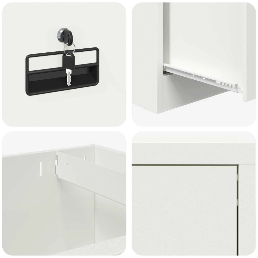Armadio per File con cassetto Bianco 45,5 x 42 x 106,5 cm 891621