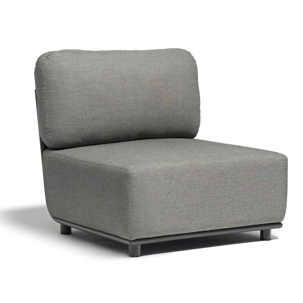 Poltrona centrale in Alluminio Textilene Poliestere cm 86x71x83 - ZED