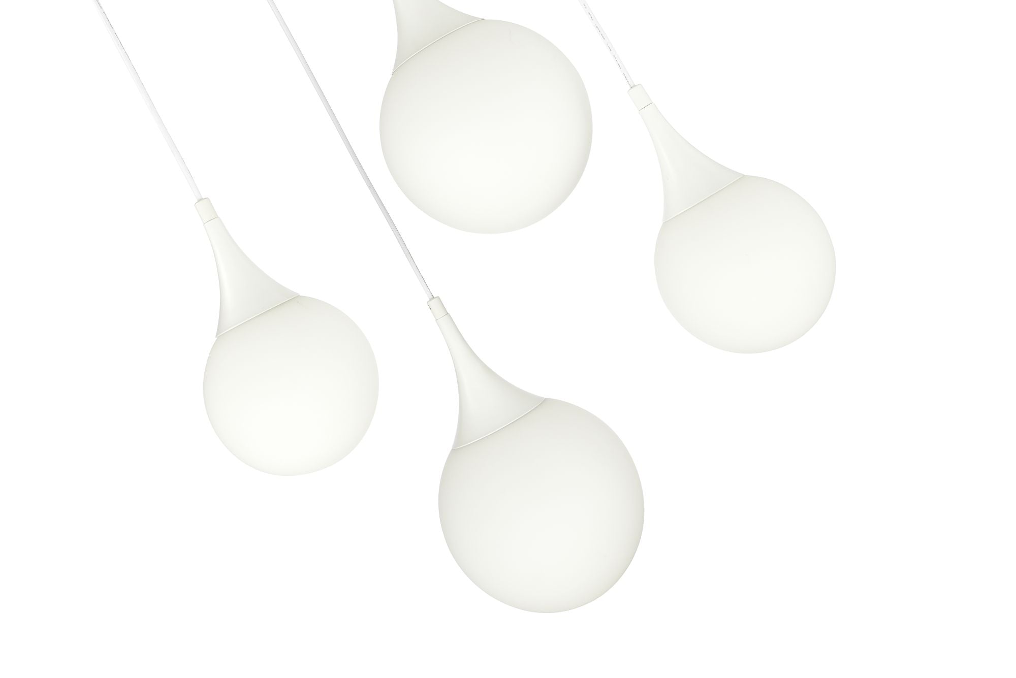 Lampada pendente Pendant in Metallo Dewdrop Bianco