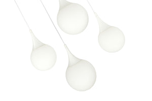 Lampada pendente Pendant in Metallo Dewdrop Bianco
