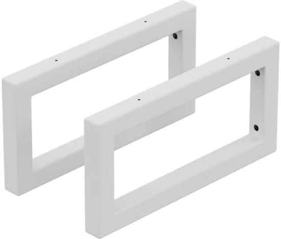 Supporto per lavandino, Supporto per lavandino da parete, Montaggio a parete, Sostegno per lavandino in metallo, Sostegno per lavabo, Supporti per lavabo multifunzionali (Bianco, 30 cm, 2 pezzi)