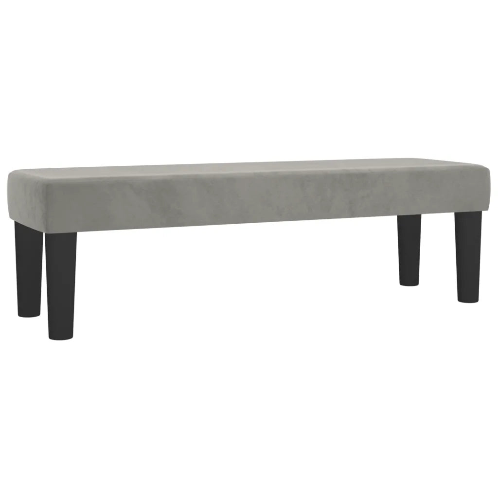 Giroletto a Molle con Materasso Grigio Chiaro 140x200cm Velluto 3137905