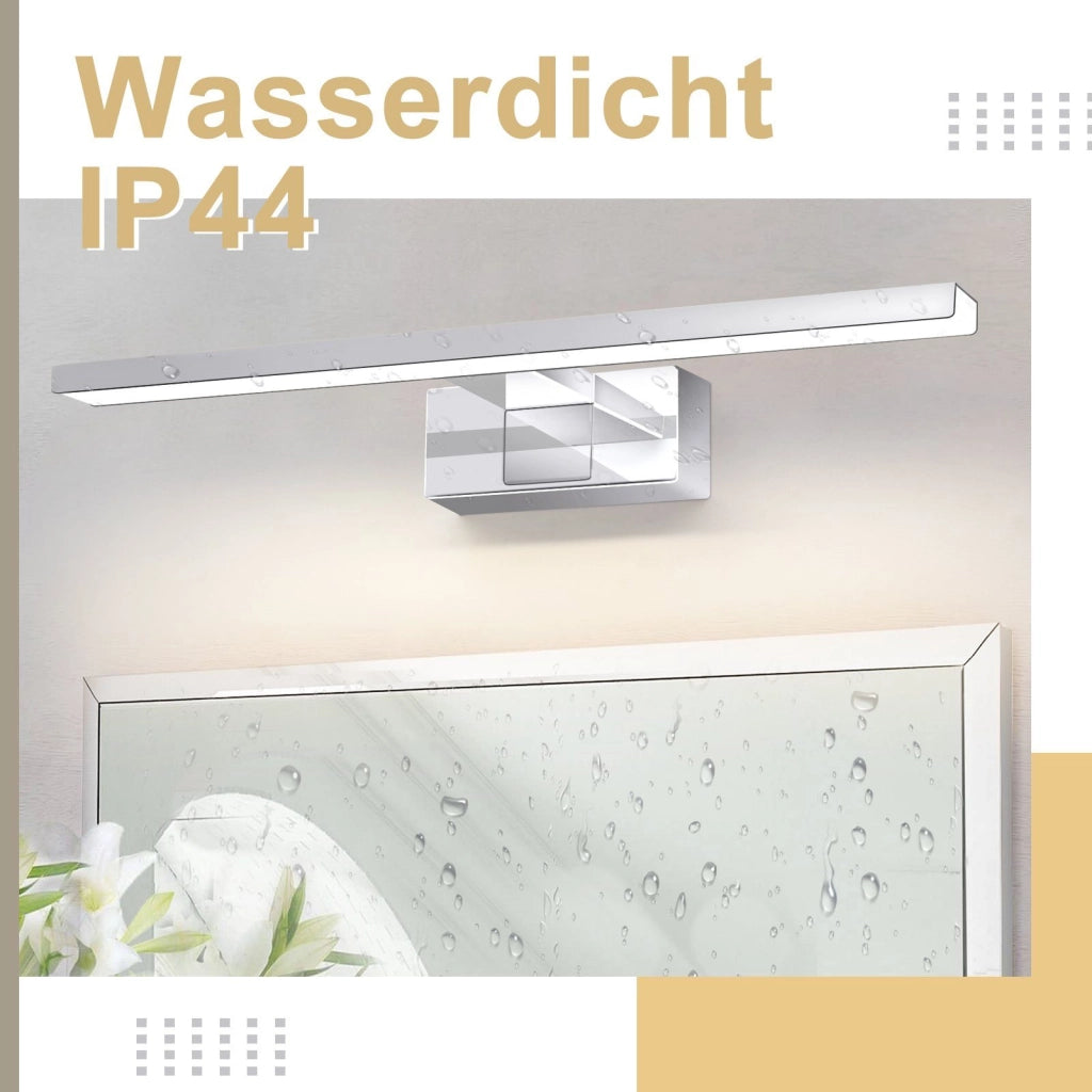 ZMH Lampada da specchio a LED per bagno lampada da bagno cromata