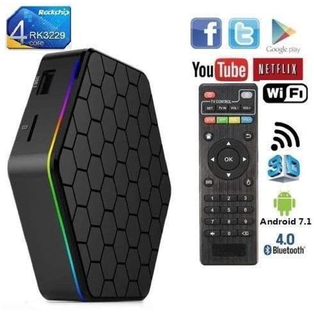 Trade Shop - Tv Box Android 9.0 T95z Plus 4gb Ram + 64gb Rom Q5 Youtube Smart Tv Cw487 -