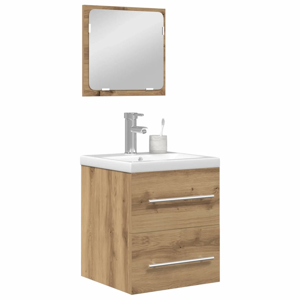 Set di mobili per il bagno 2 pcs Rovere artigianale 3393509