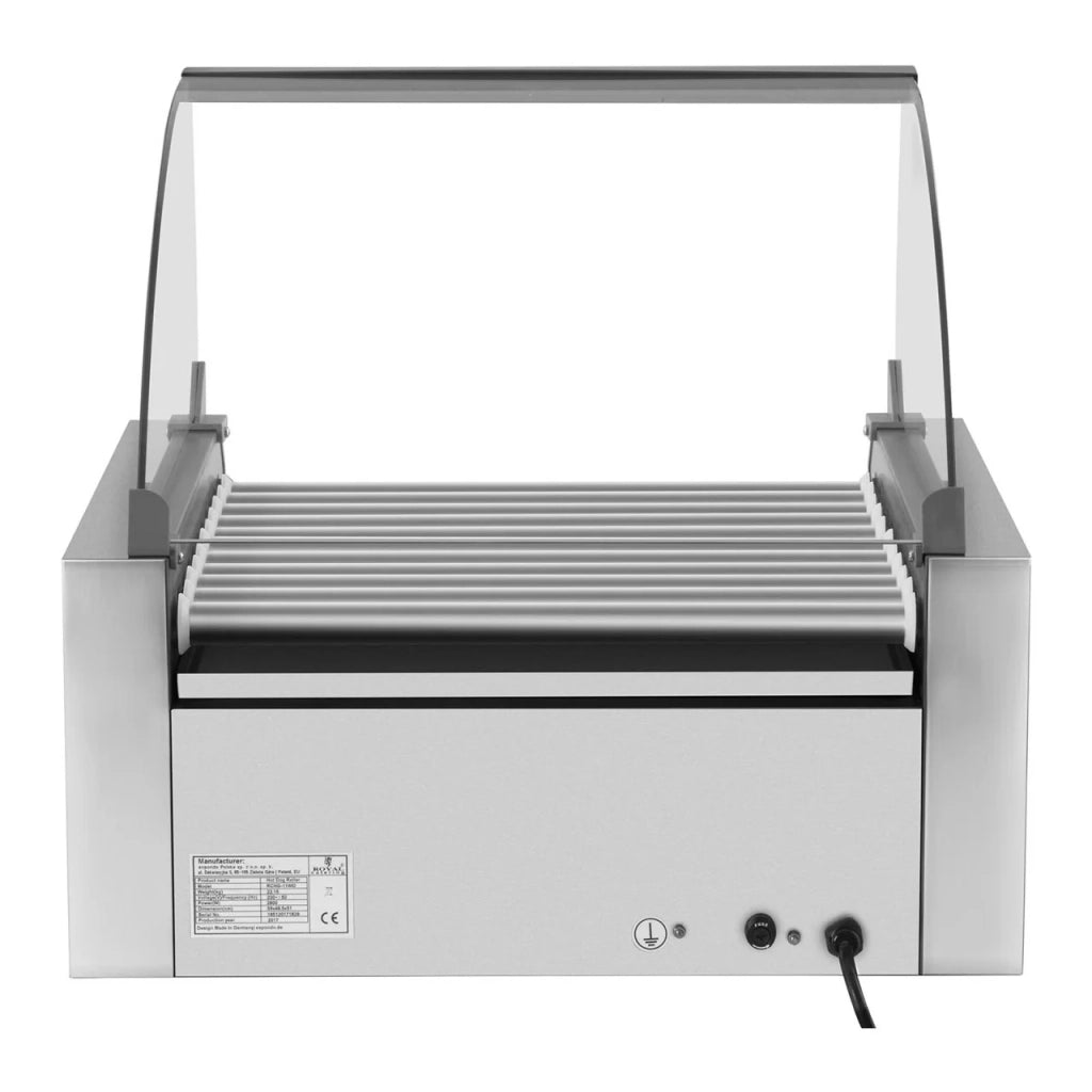 Griglia per salsicce con 11 rulli 20 salsicce cassetto scaldavivande acciaio inox 14_0001918